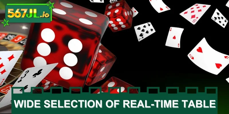 Wide selection of real-time table experiences