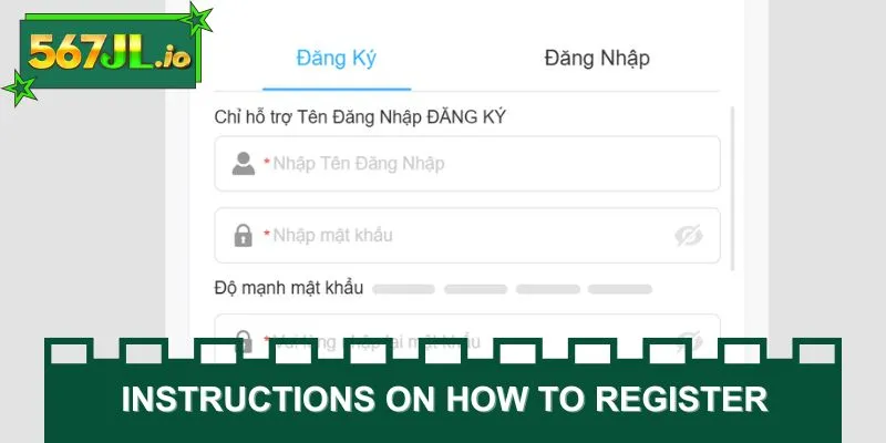 Instructions on how to register the system