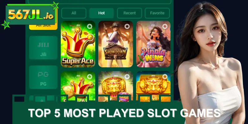 Top 5 most played slot games